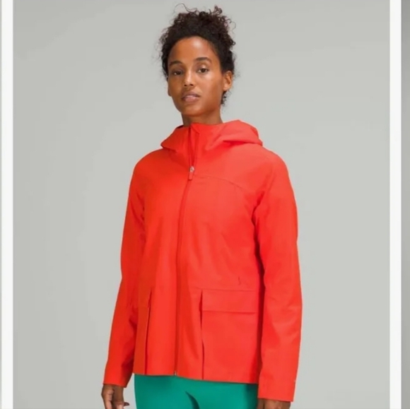lululemon athletica Jackets & Blazers - Women's Red Hooded Trench Coat